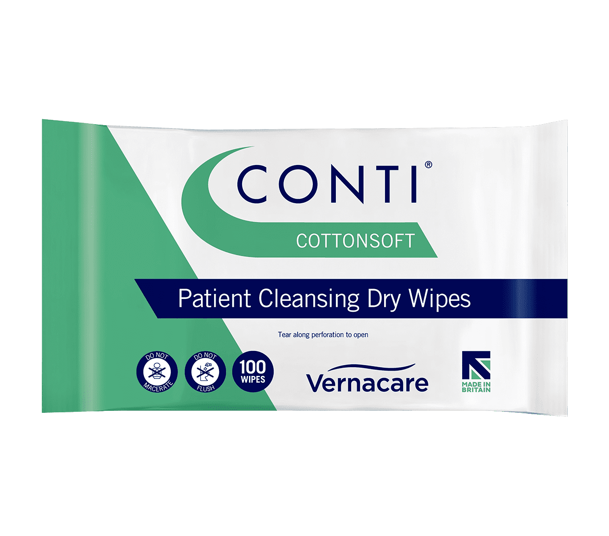 Dry wipes made from cotton-enriched material provide strength and softness. The heavy-weight wipe is ideal for effective cleansing of heavily soiled skin and gentle enough to be used for continence care.