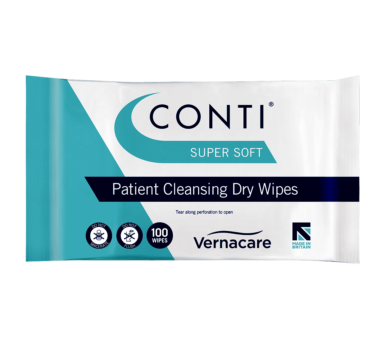 Dry wipes that are highly absorbent, which ensures skin is left dry without the need for vigorous rubbing and wiping. This type of patient cleansing dry wipe is suitable for use on sore, fragile skin.